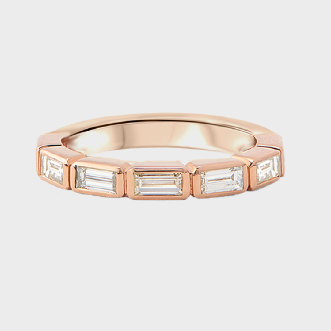 Bezel Set Baguette Band