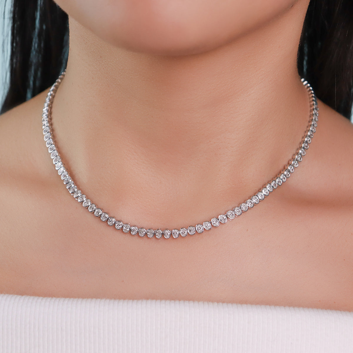 Defined Diamond Tennis Necklace – The Clear Cut
