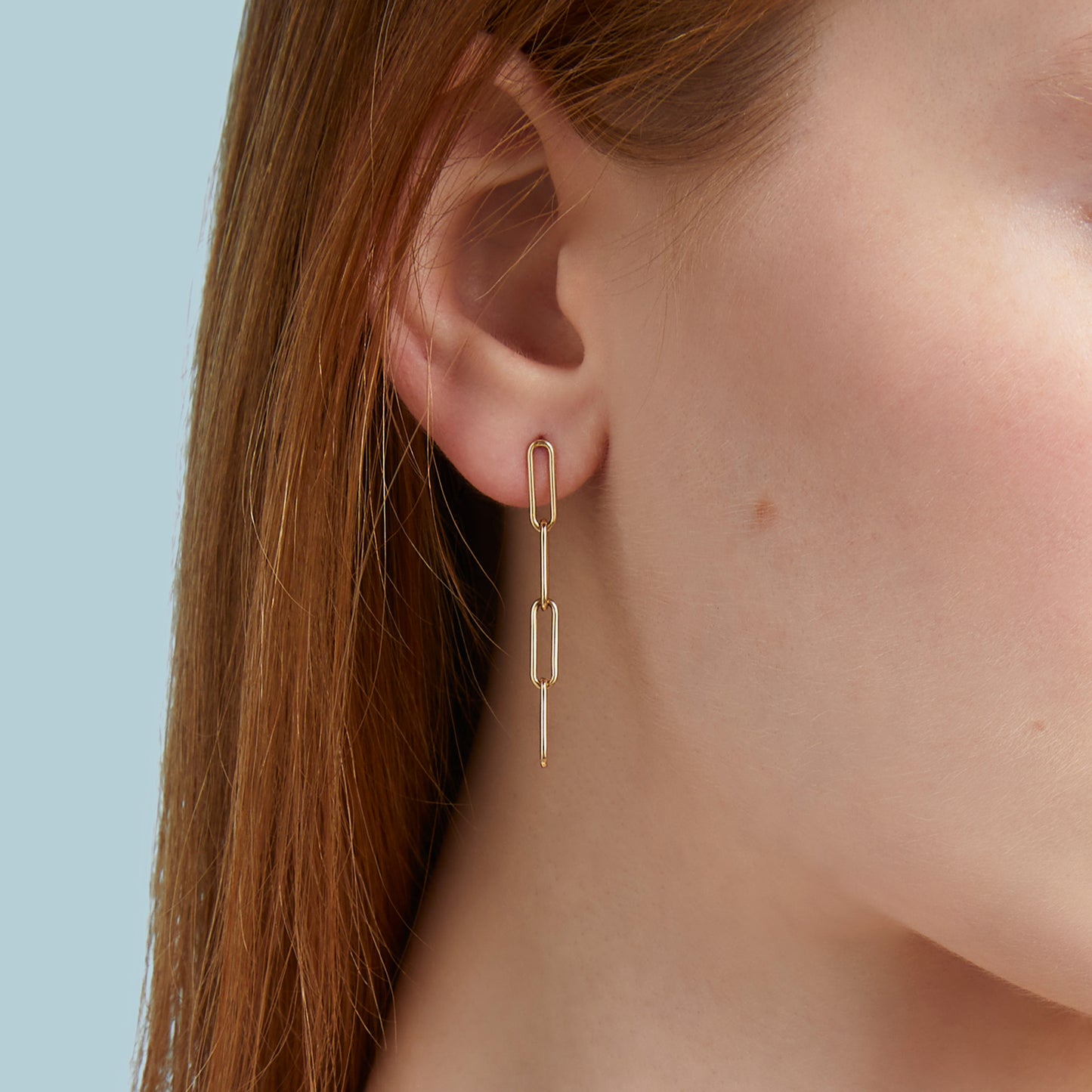 Paperclip Drop Earrings