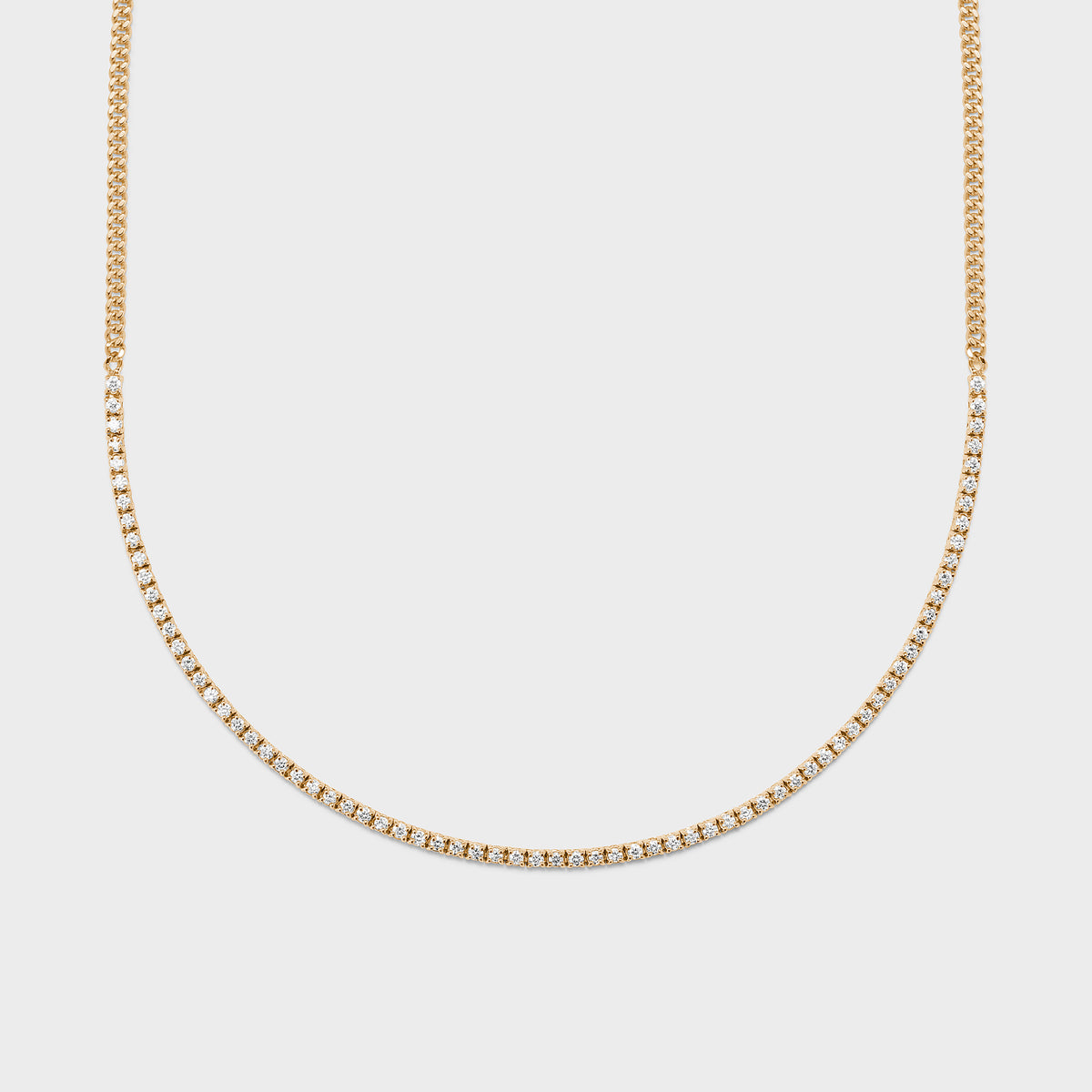 The clear cut tennis necklace Clearance
