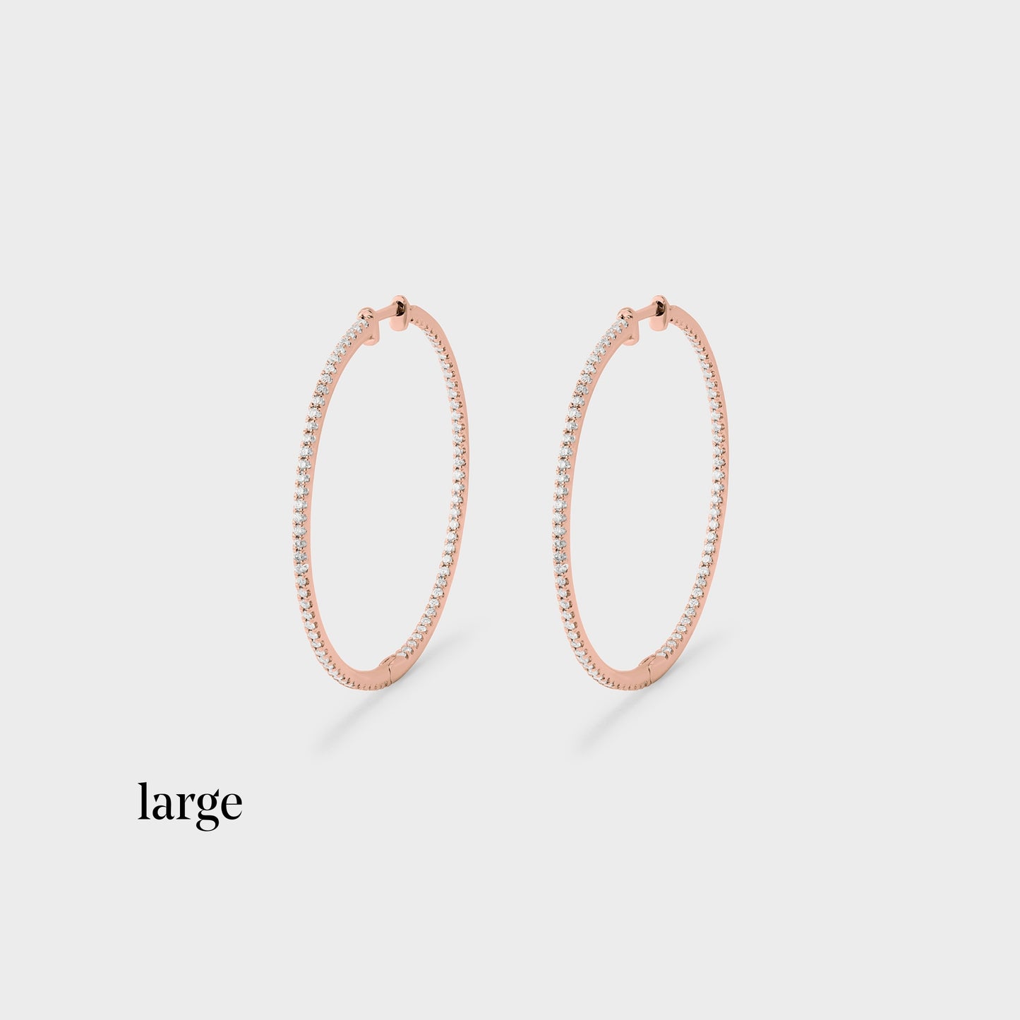 Super Skinny Pave Hoops