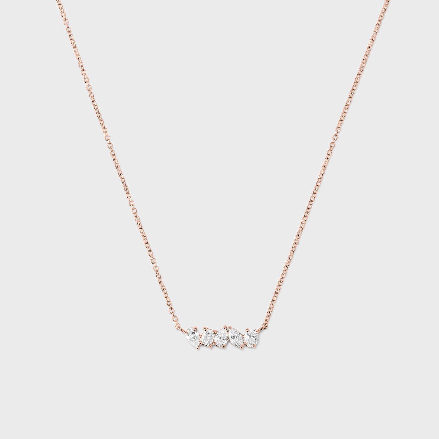Mixed Fancy Shaped Diamond Necklace