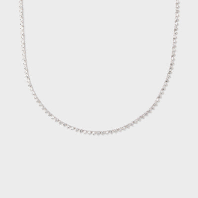 Defined Diamond Tennis Necklace
