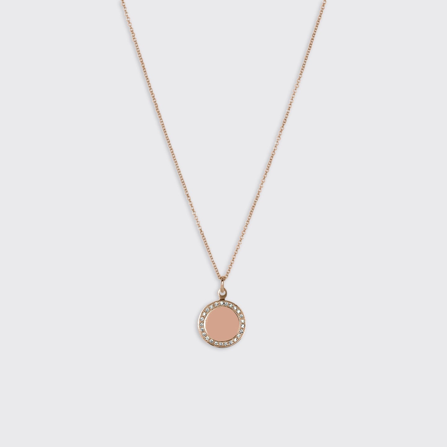 Diamond Disk Pendant