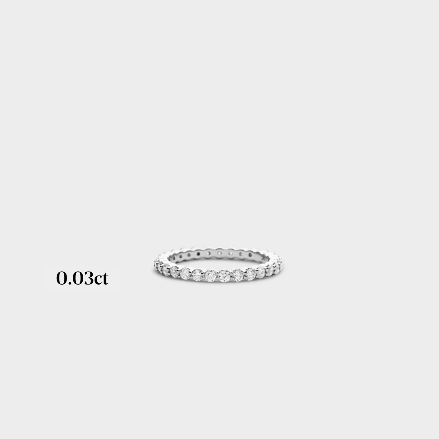 Full band | 14k white | 0.03ct - full 0.87ctw / half 0.45ctw , Full band | 18k white | 0.03ct - full 0.87ctw / half 0.45ctw , Full band | platinum | 0.03ct - full 0.87ctw / half 0.45ctw