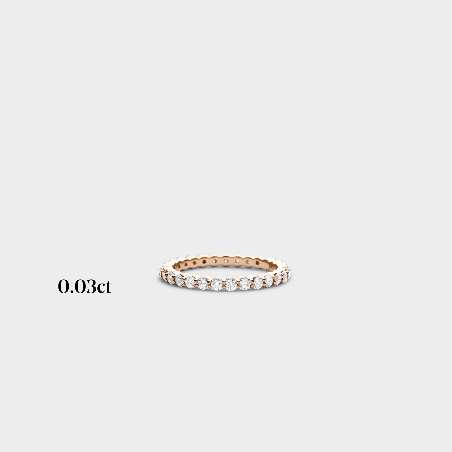 Full band | 14k rose | 0.03ct - full 0.87ctw / half 0.45ctw , Full band | 18k rose | 0.03ct - full 0.87ctw / half 0.45ctw