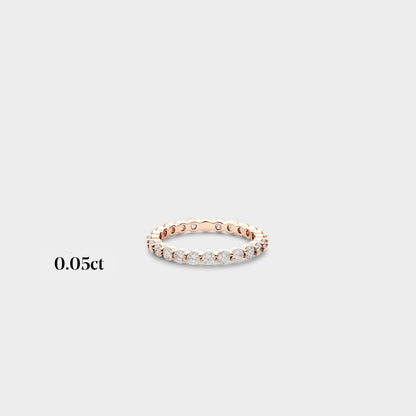 Full band | 14k rose | 0.05ct - full 1.30ctw / half 0.70ctw , Full band | 18k rose | 0.05ct - full 1.30ctw / half 0.70ctw