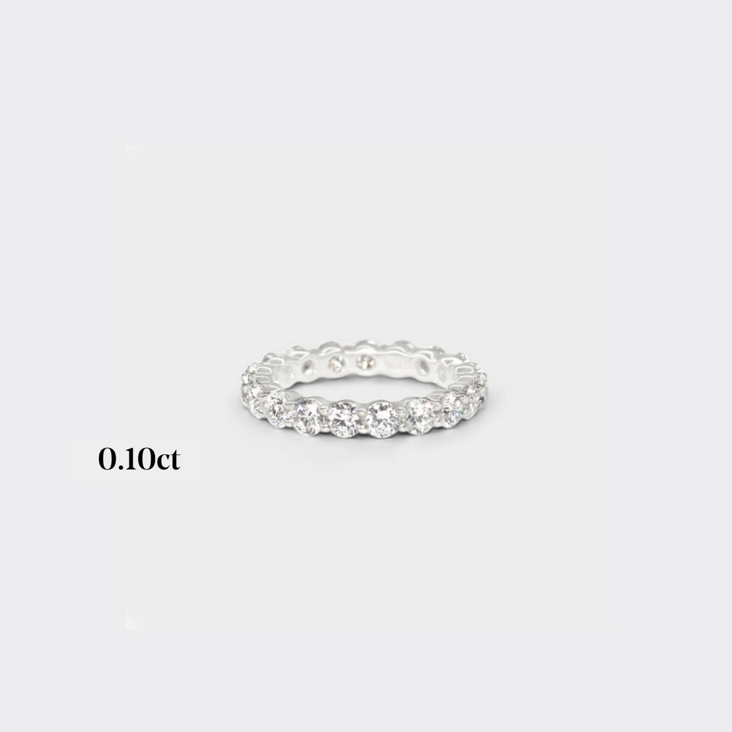 Full band | 14k white | 0.10ct - full 2.20ctw / half 1.10ctw , Full band | 18k white | 0.10ct - full 2.20ctw / half 1.10ctw , Full band | platinum | 0.10ct - full 2.20ctw / half 1.10ctw