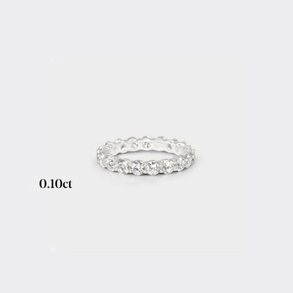 Full band | 14k white | 0.10ct - full 2.20ctw / half 1.10ctw , Full band | 18k white | 0.10ct - full 2.20ctw / half 1.10ctw , Full band | platinum | 0.10ct - full 2.20ctw / half 1.10ctw