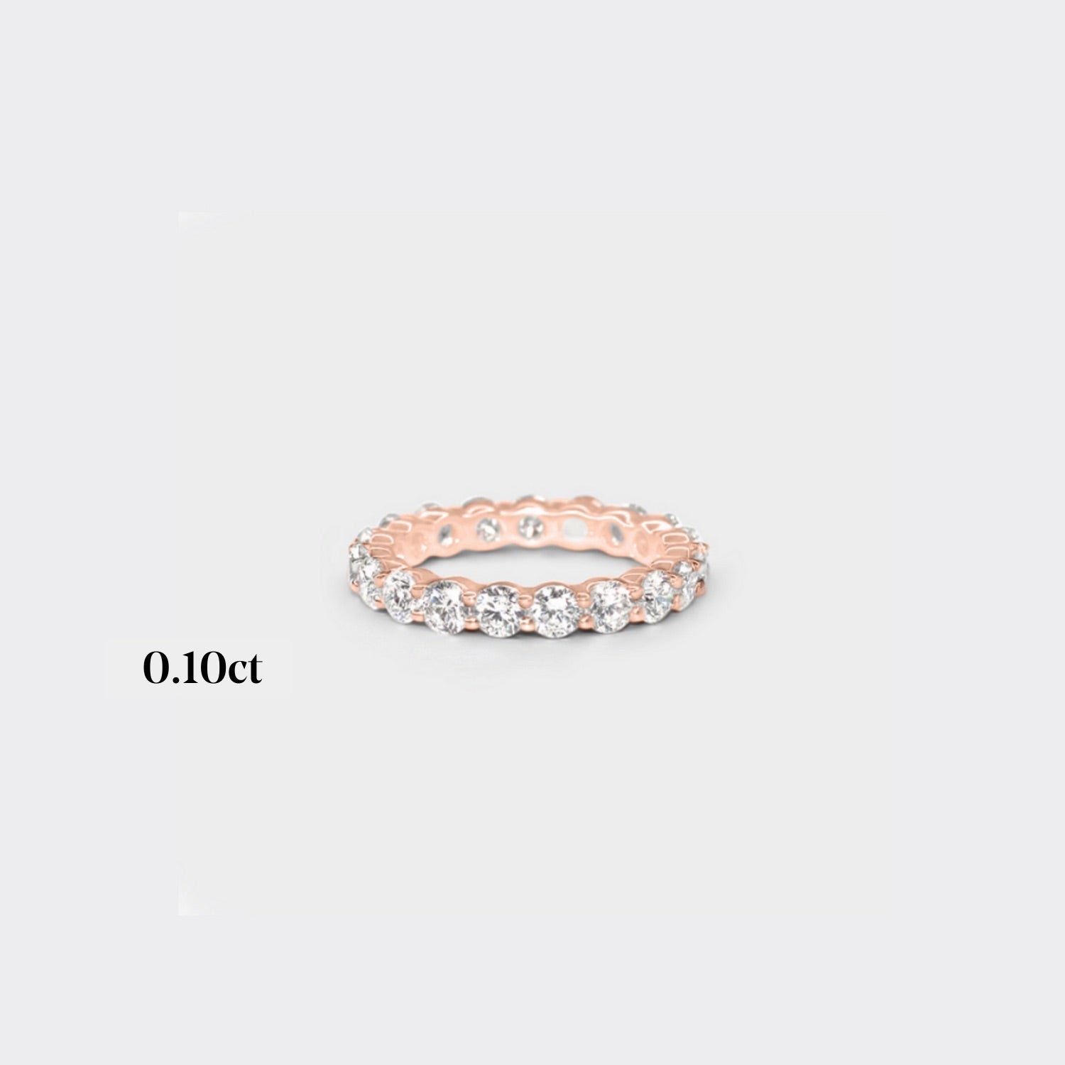 Full band | 14k rose | 0.10ct - full 2.20ctw / half 1.10ctw , Full band | 18k rose | 0.10ct - full 2.20ctw / half 1.10ctw