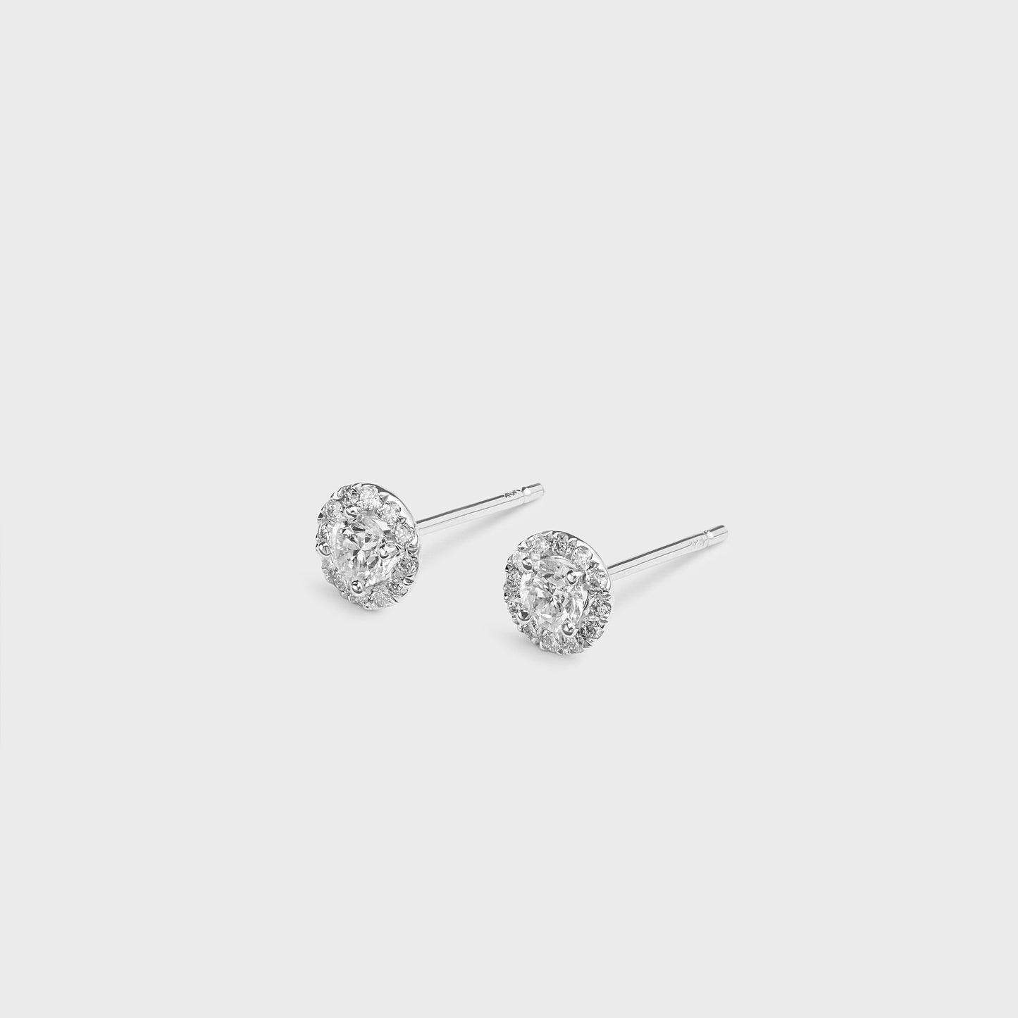 Diamond Halo Studs