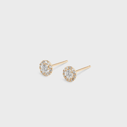 Diamond Halo Studs