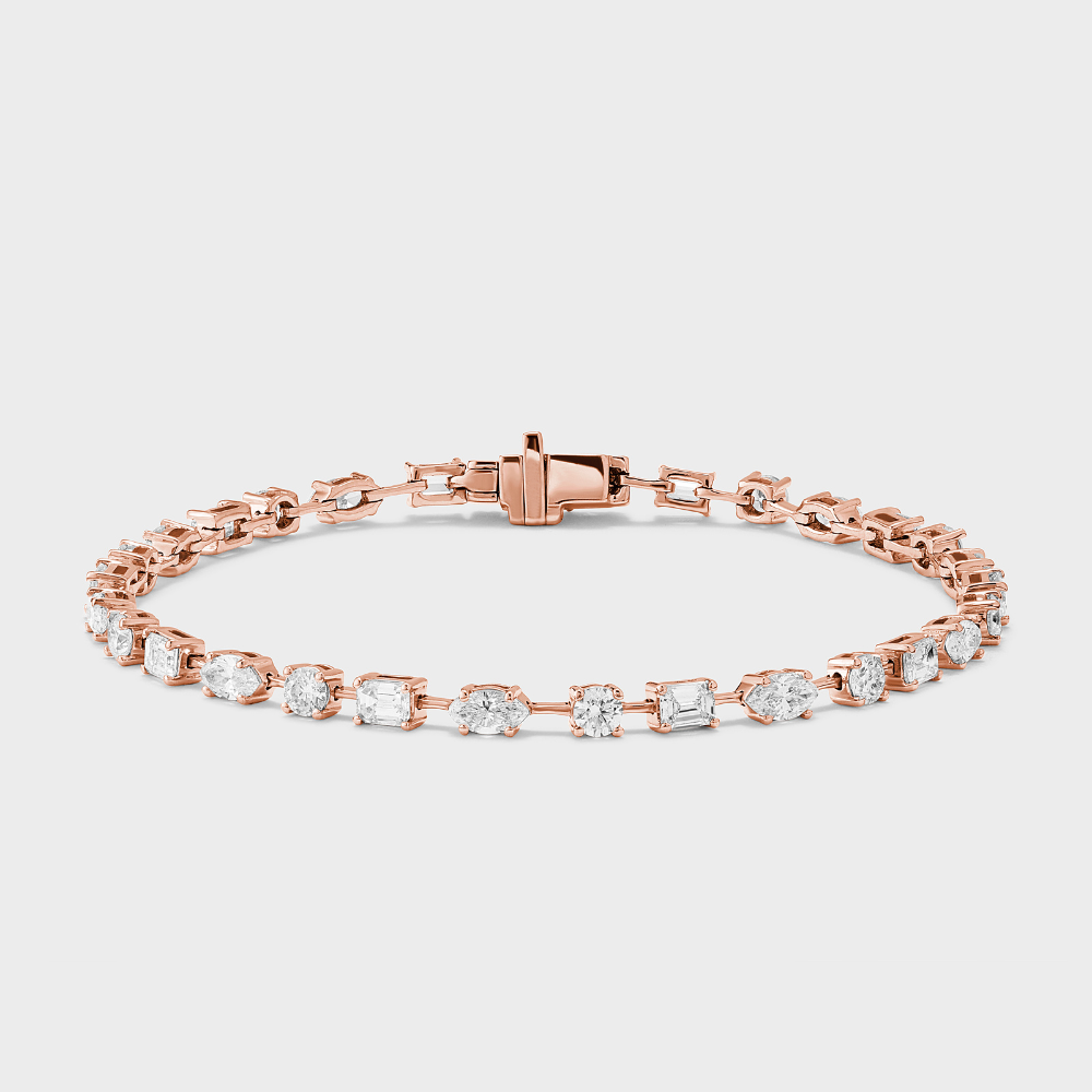 Mixed Fancy Shape Tennis Bracelet