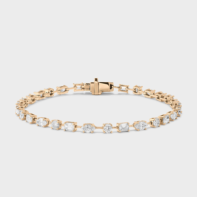 Buy Women's Ruby Diamond Cuff Bracelet Online | Rose Jewellery
