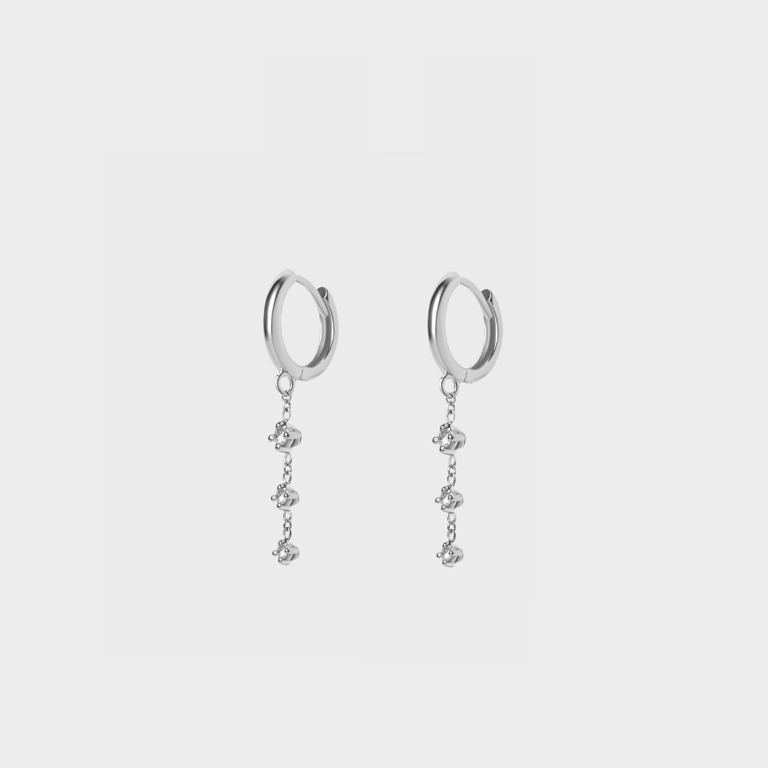 Wanderlust Charm Hoops