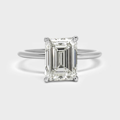 2.50ct Emerald Cut Engagement Ring