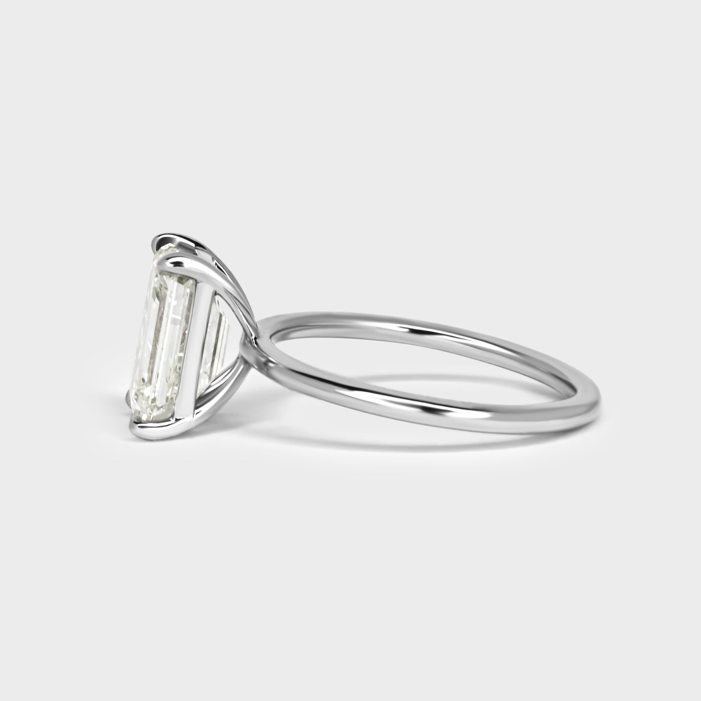 2.50ct Emerald Cut Engagement Ring