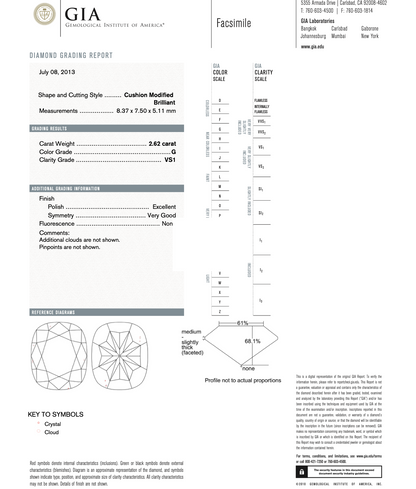 2.62ct Cushion Engagement Ring
