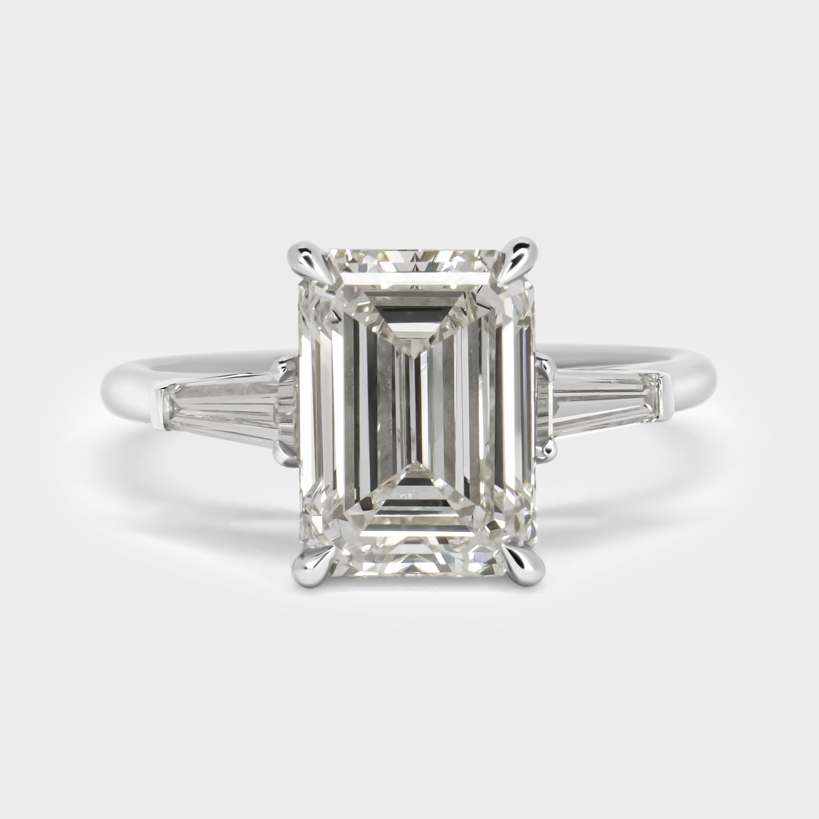 Emerald Cut 40 Carat Diamond Ring Emerald Cut Engagement Ring The