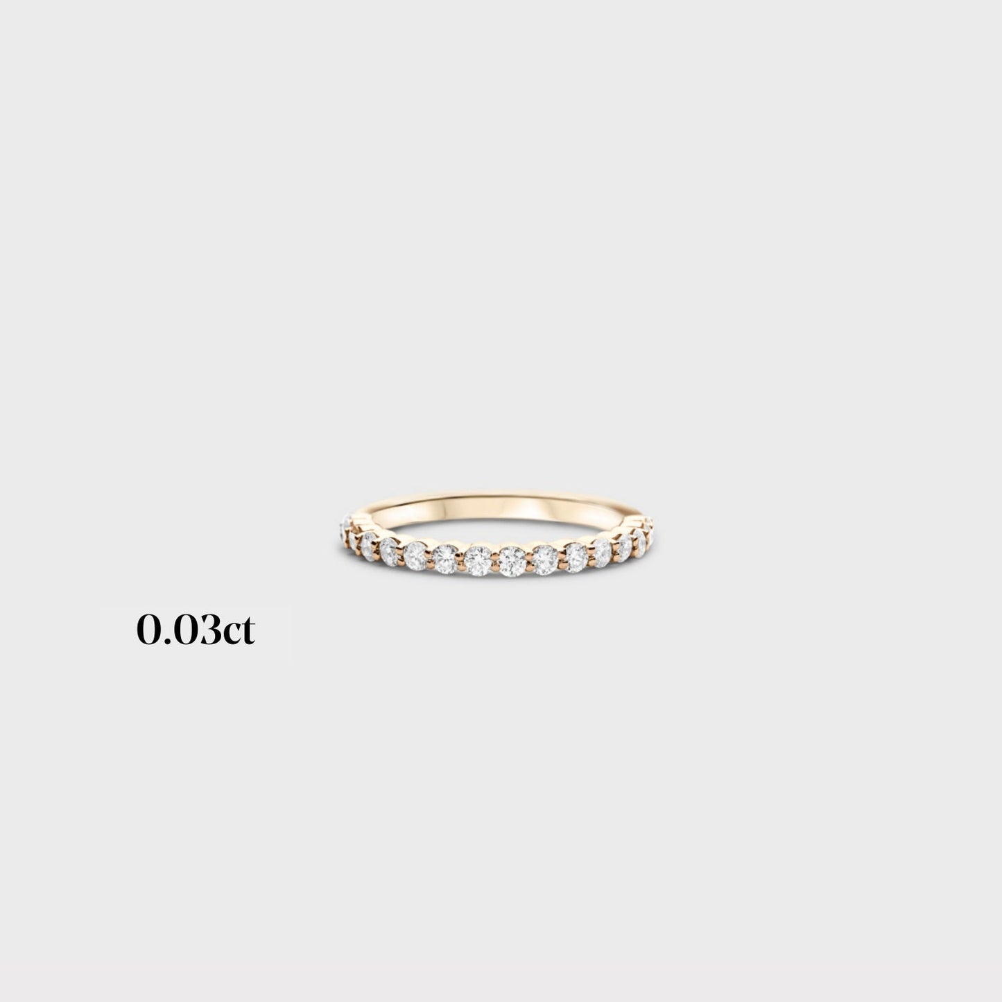 Half band | 14k yellow | 0.03ct - full 0.87ctw / half 0.45ctw , Half band | 18k yellow | 0.03ct - full 0.87ctw / half 0.45ctw