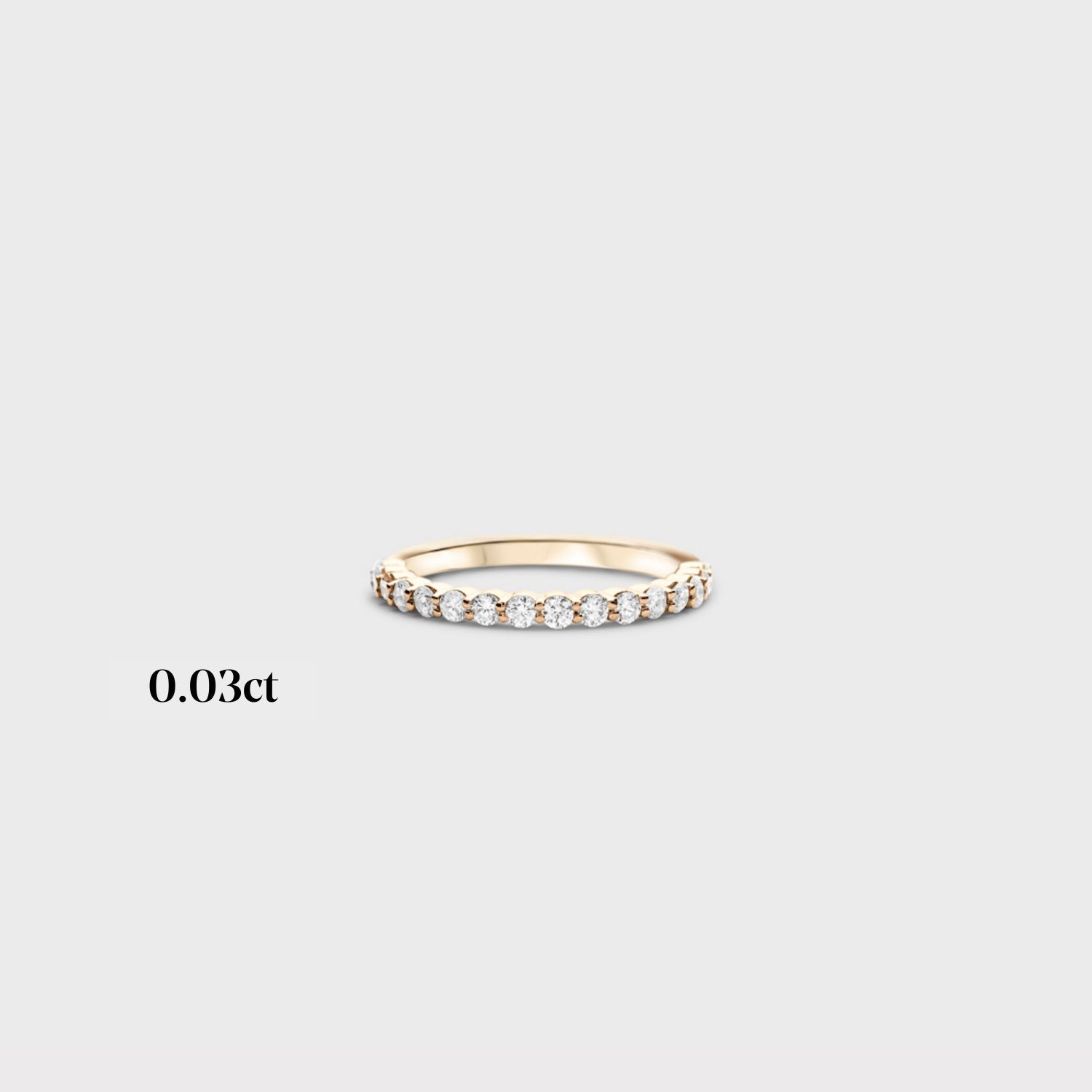 Half band | 14k yellow | 0.03ct - full 0.87ctw / half 0.45ctw , Half band | 18k yellow | 0.03ct - full 0.87ctw / half 0.45ctw