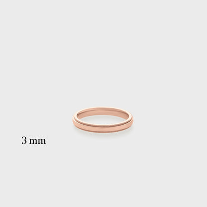 Comfort Fit Milgrain Band