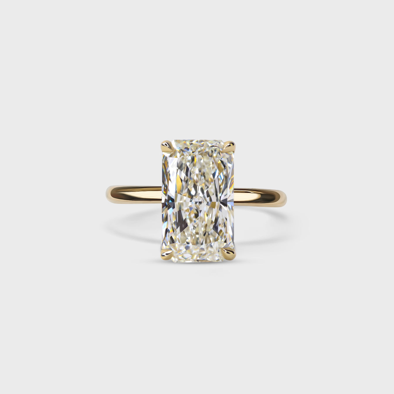 4.01ct Radiant Engagement Ring