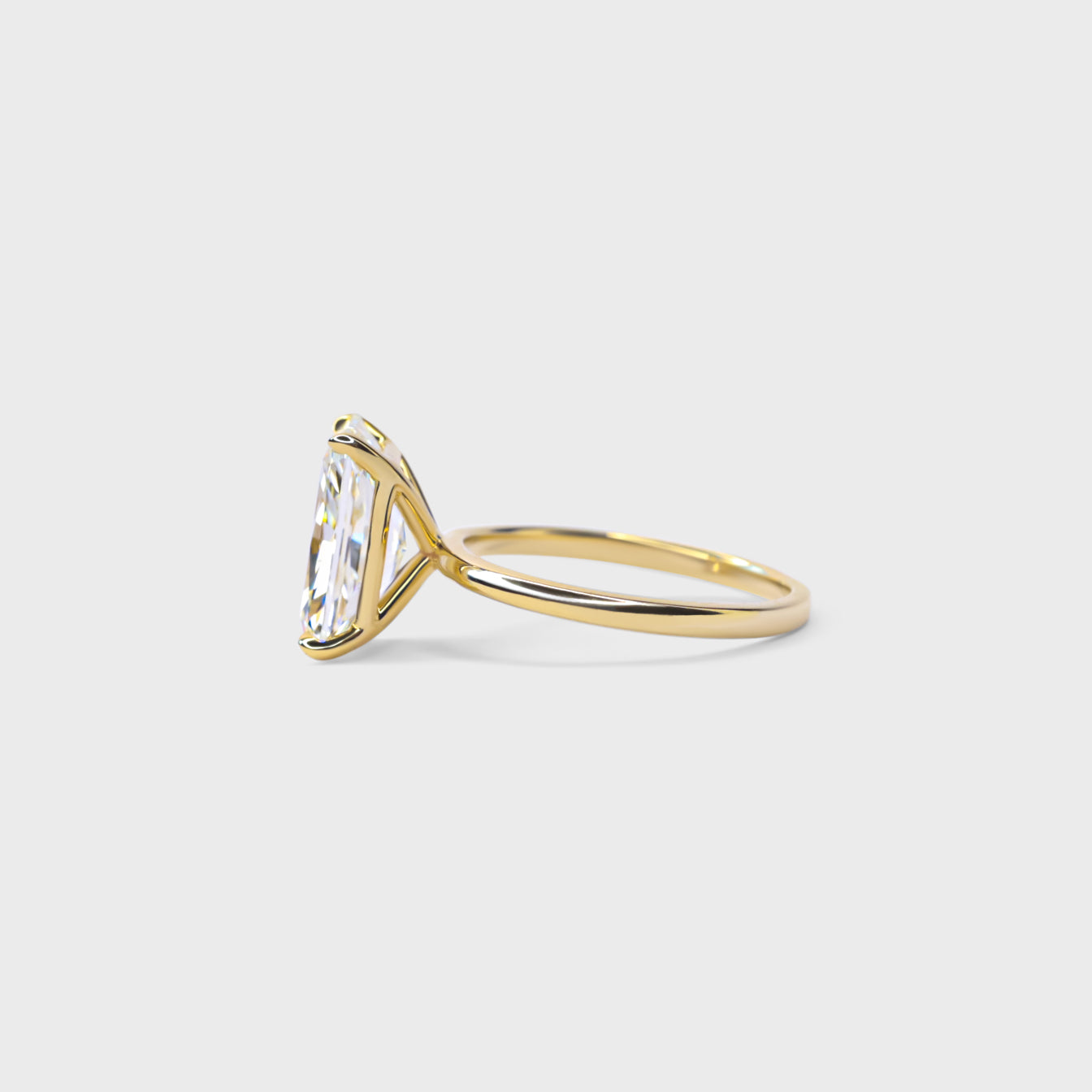 4.01ct Radiant Engagement Ring