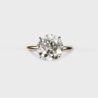4.04ct Old European Engagement Ring