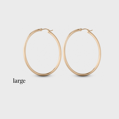 Classic Gold Hoops