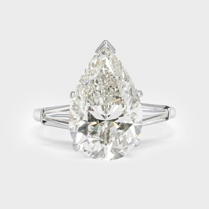 5.52ct Pear Engagement Ring