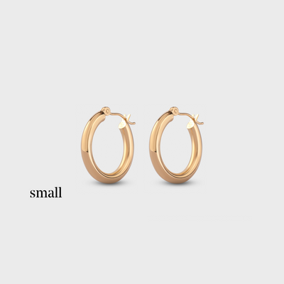 Thick Gold Hoops