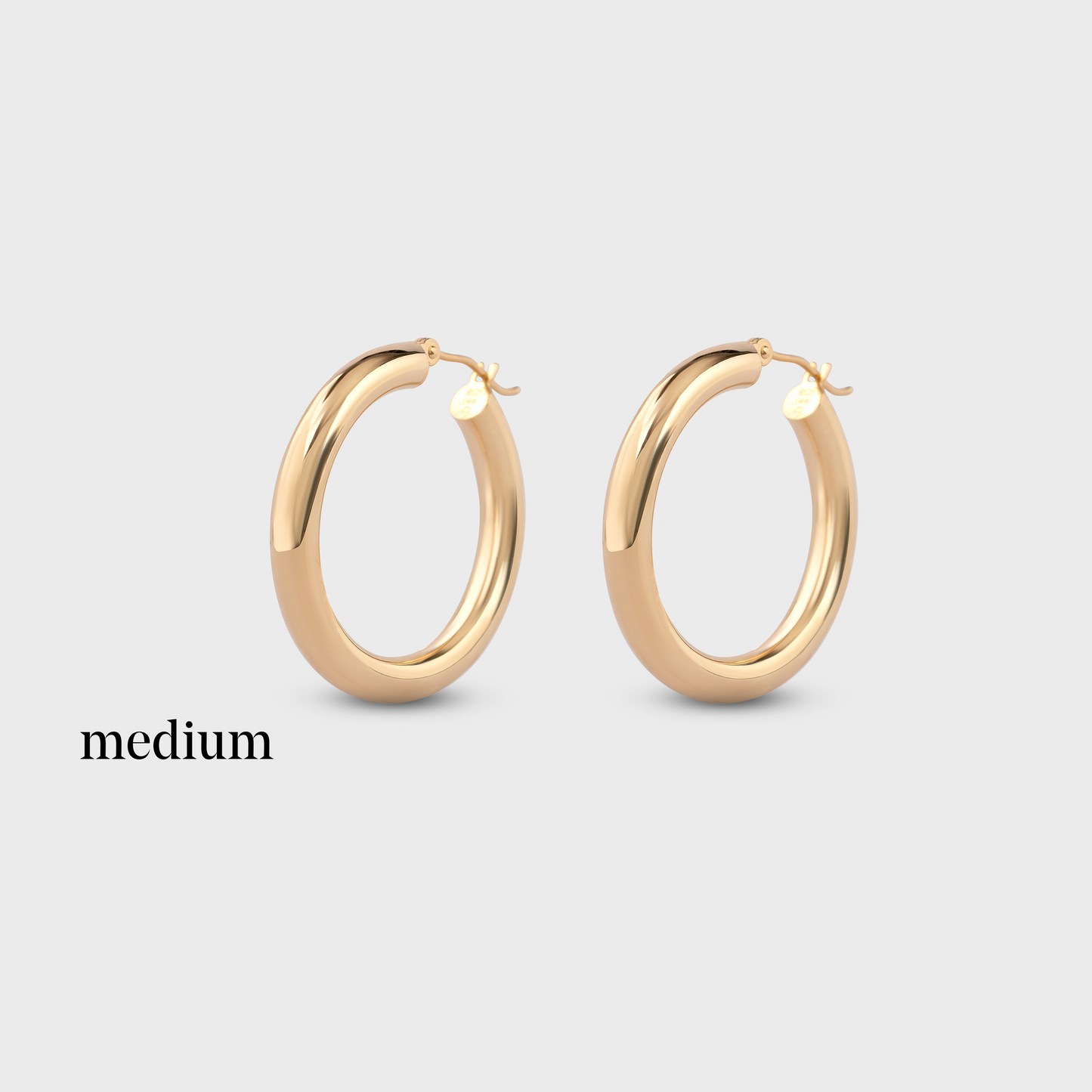 Thick Gold Hoops