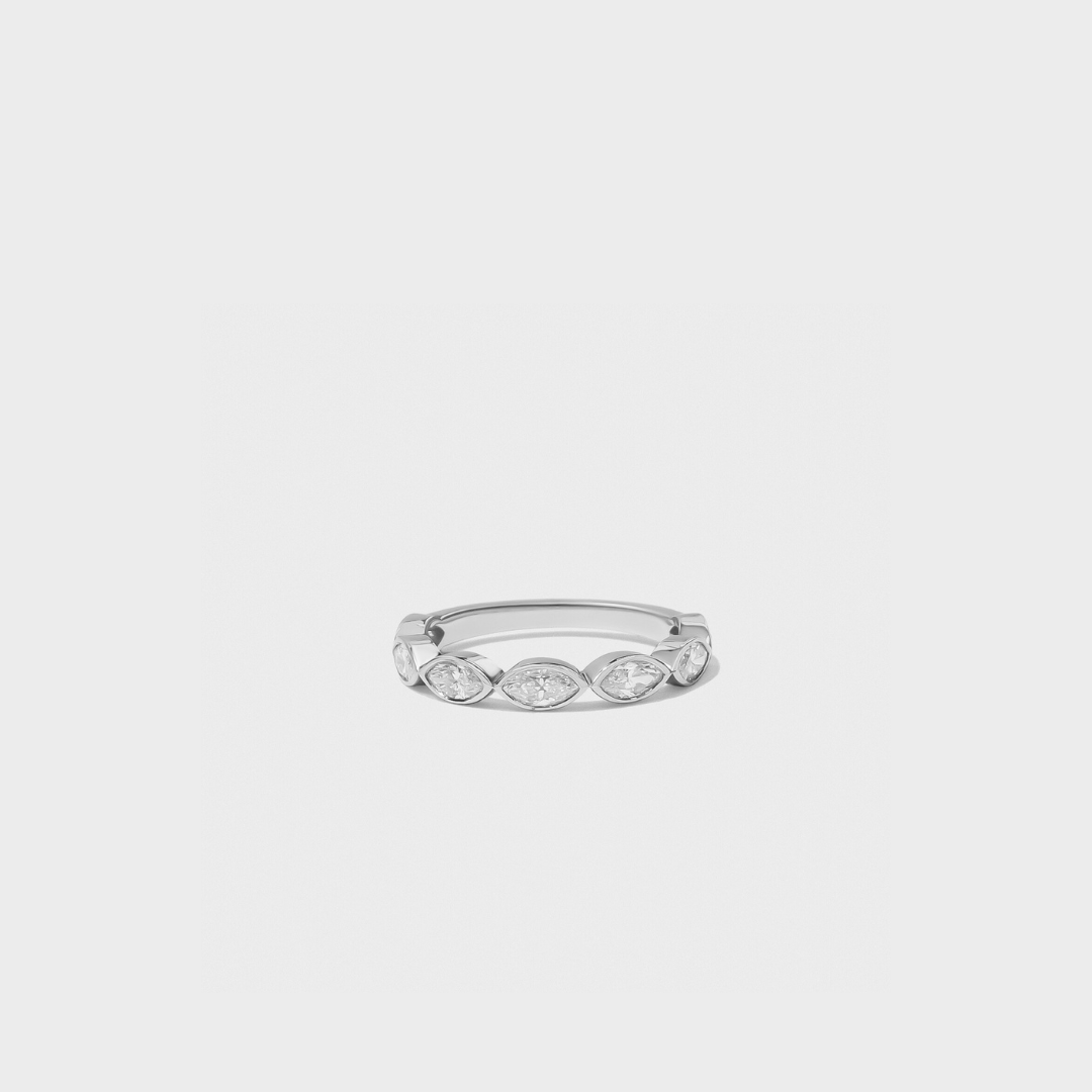 Bezel Set Marquise Band