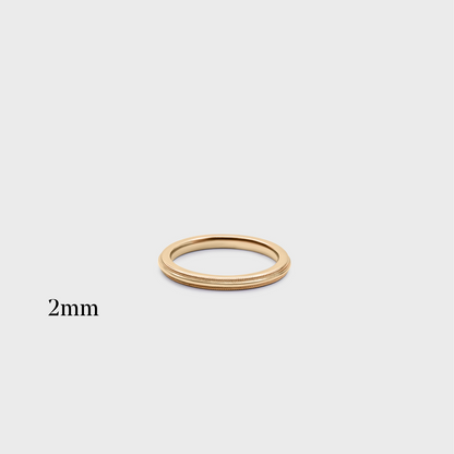 Comfort Fit Milgrain Band