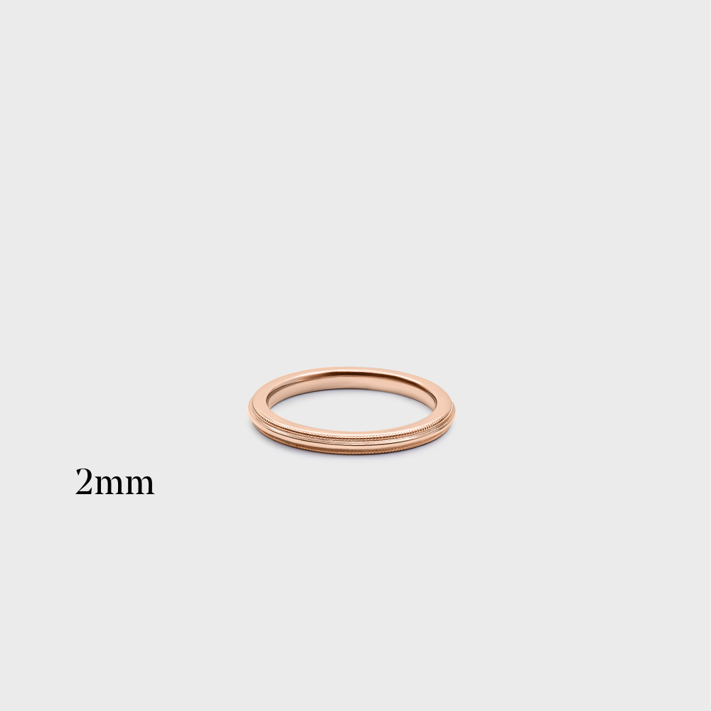 Comfort Fit Milgrain Band