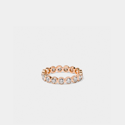 Bezel Set Round Diamond Band