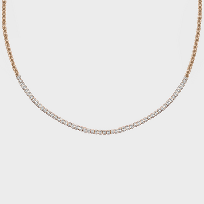 Adjustable Graduated Diamond Tennis Necklace – Henri Noël