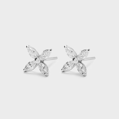 Marquise Diamond Studs
