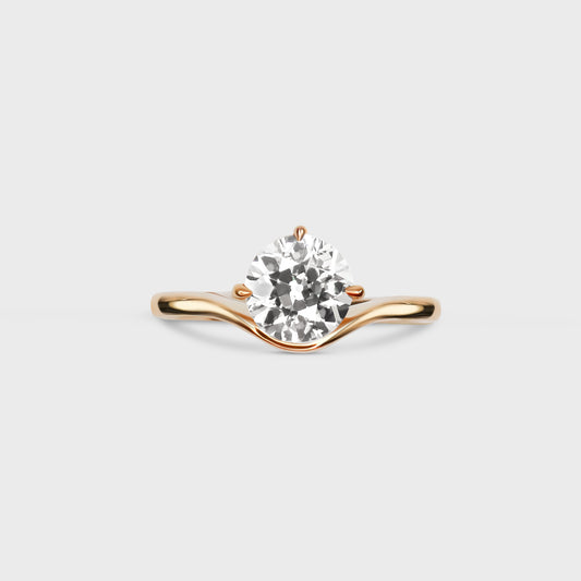 1.35ct Old European Engagement Ring