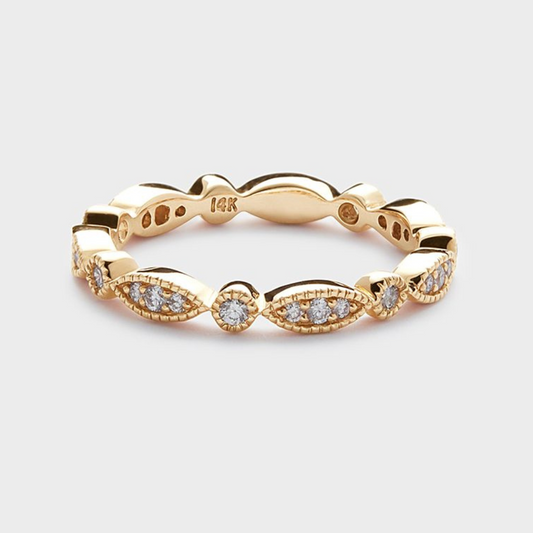 Antique Style Diamond Band