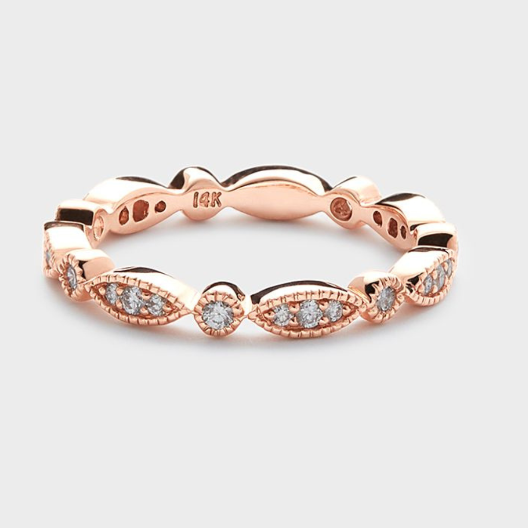 Antique Style Diamond Band
