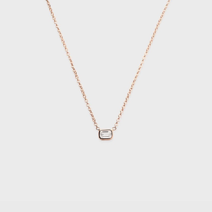 Baguette Bezel Necklace