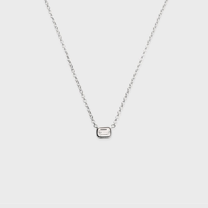 Baguette Bezel Necklace