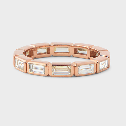 Bezel Set Baguette Band