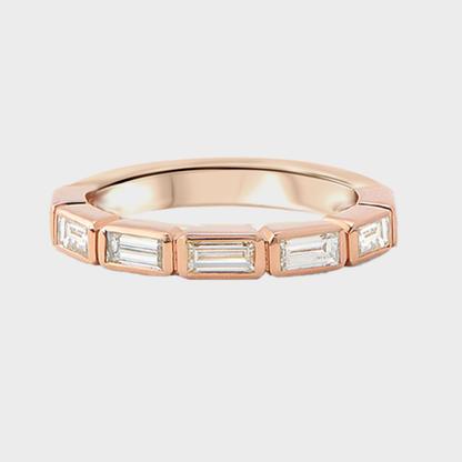 Bezel Set Baguette Band
