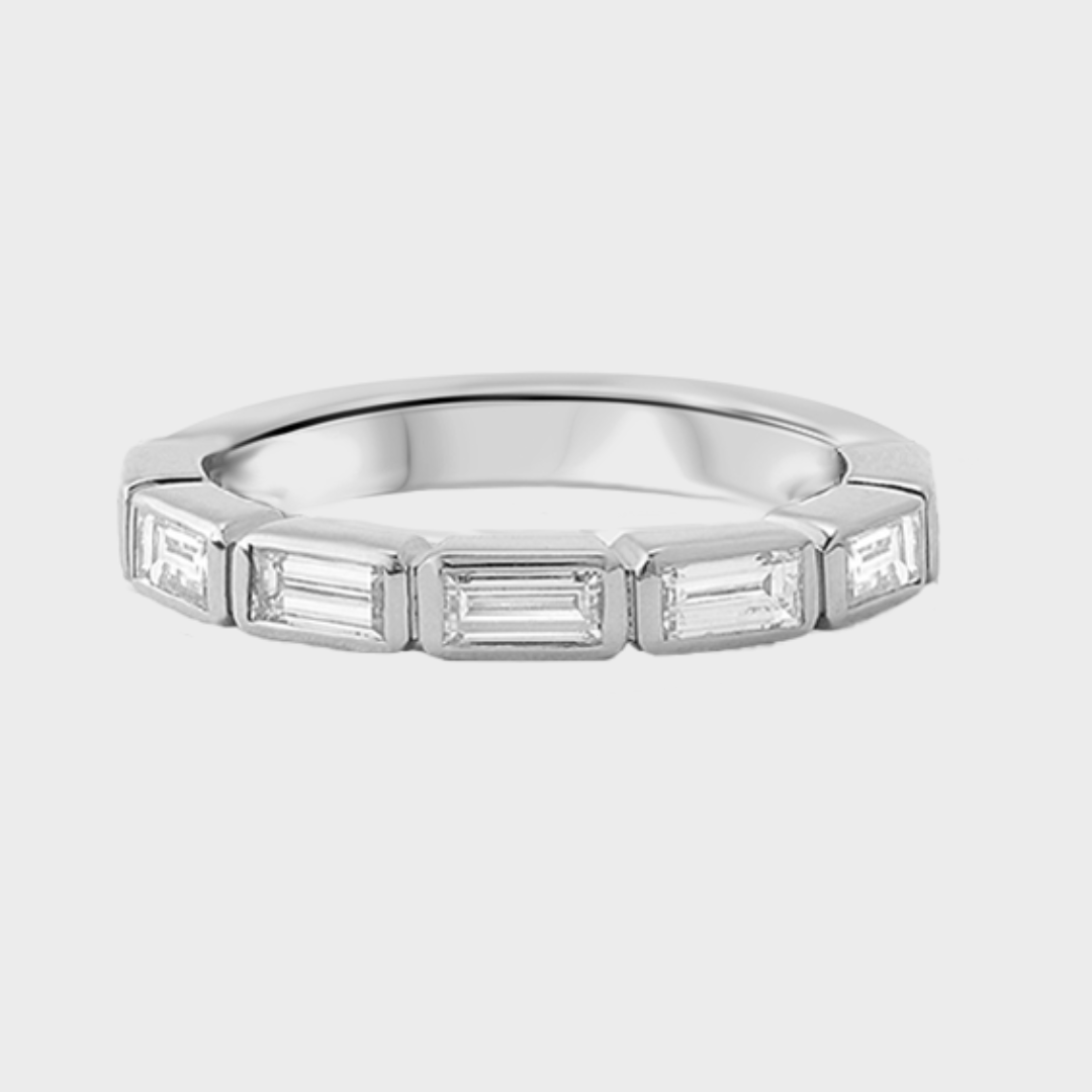Bezel Set Baguette Band