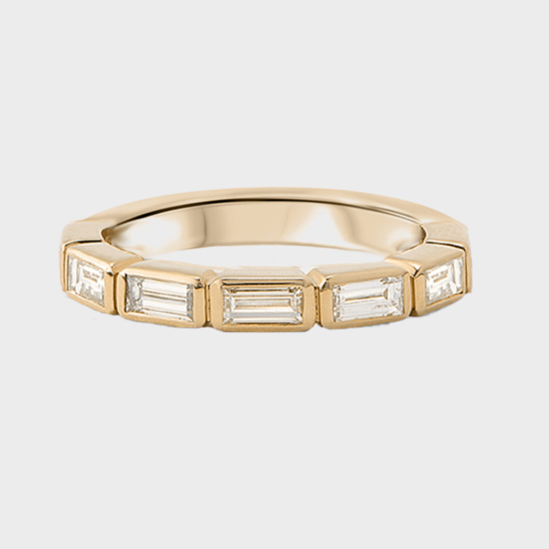 Bezel Set Baguette Band