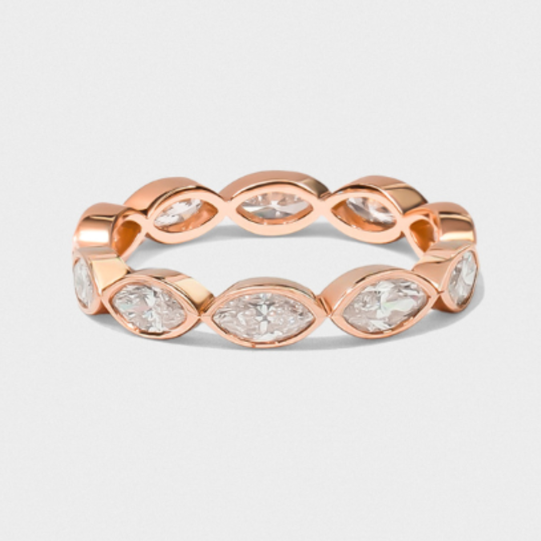 Bezel Set Marquise Band