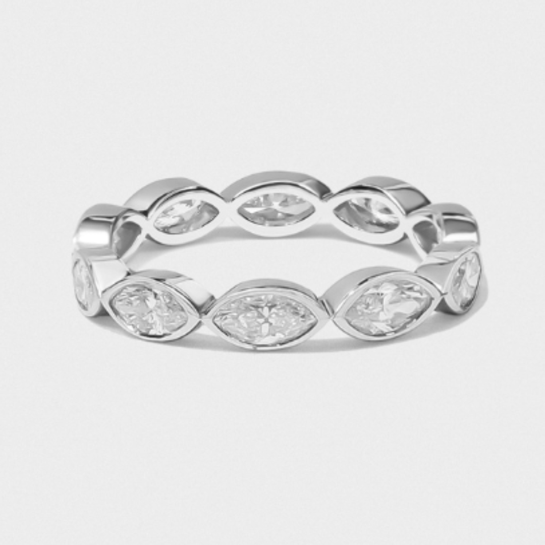Bezel Set Marquise Band
